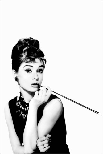 Poster Audrey smoking