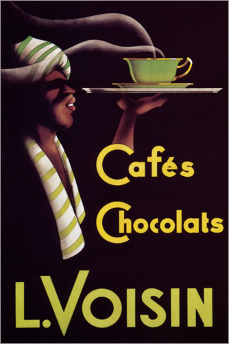 Poster Chocolate cafes (French)