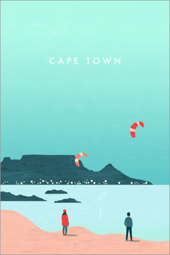 Poster Cape Town illustration