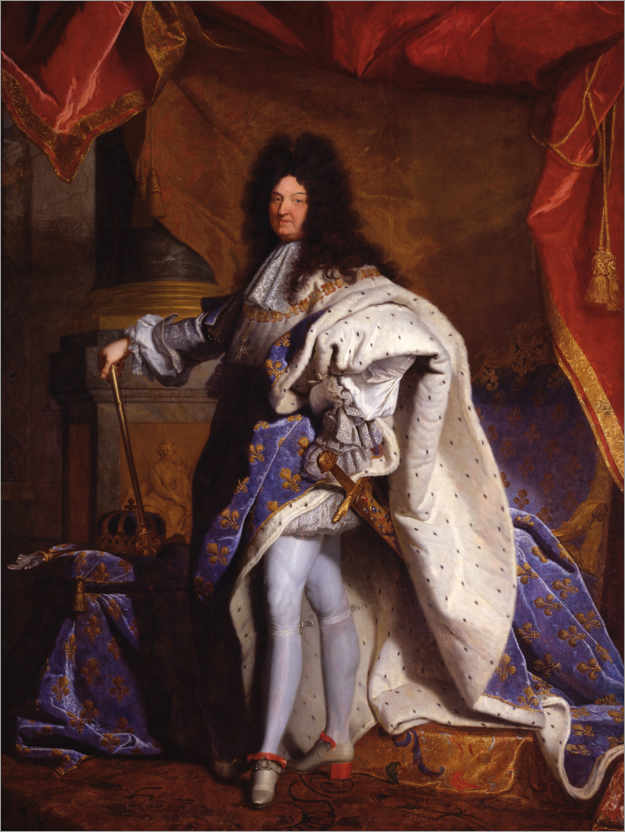 Poster Louis XIV in Royal Costume