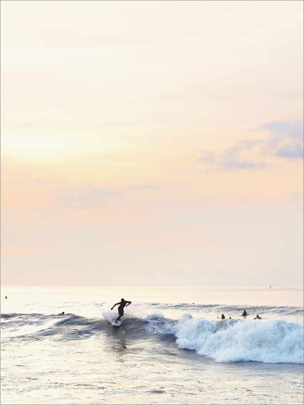Poster Surfer in the sunset