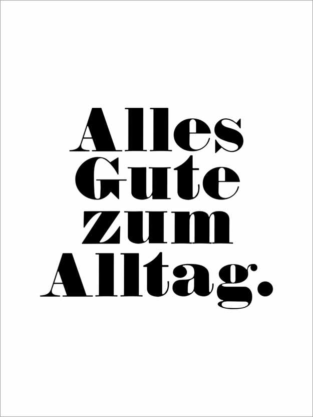 Poster Happy everyday life (German)