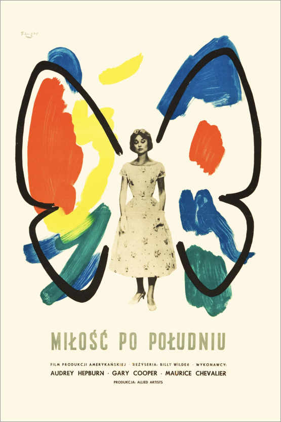 Poster Love in the Afternoon (Polish)