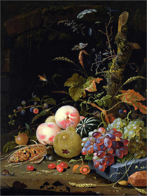 Poster Still life of a forest floor