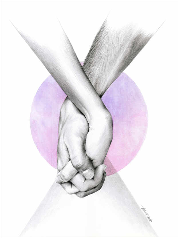 Poster Holding hands