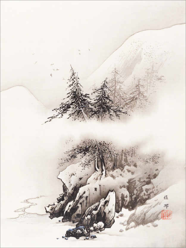 Poster Snow landscape