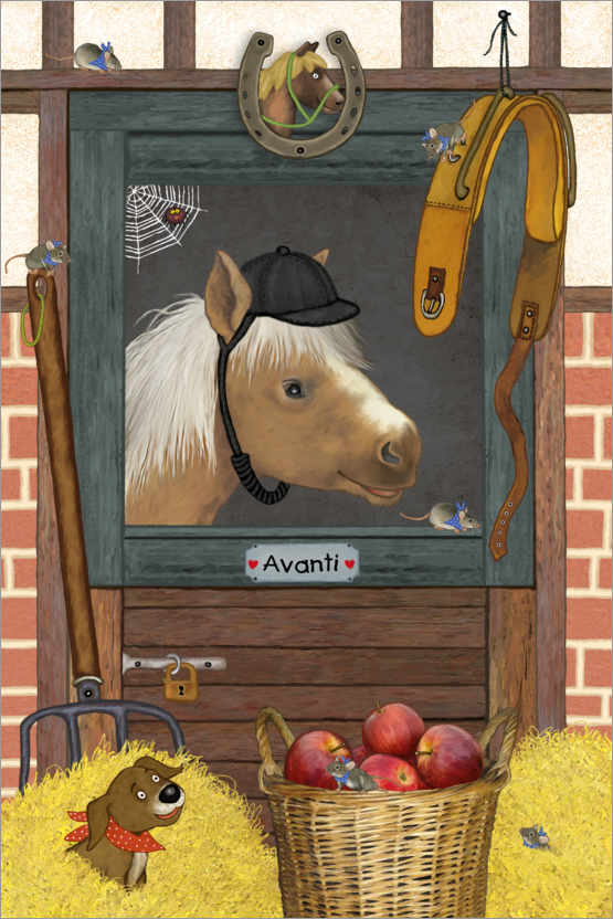 Poster My funny horse Avanti