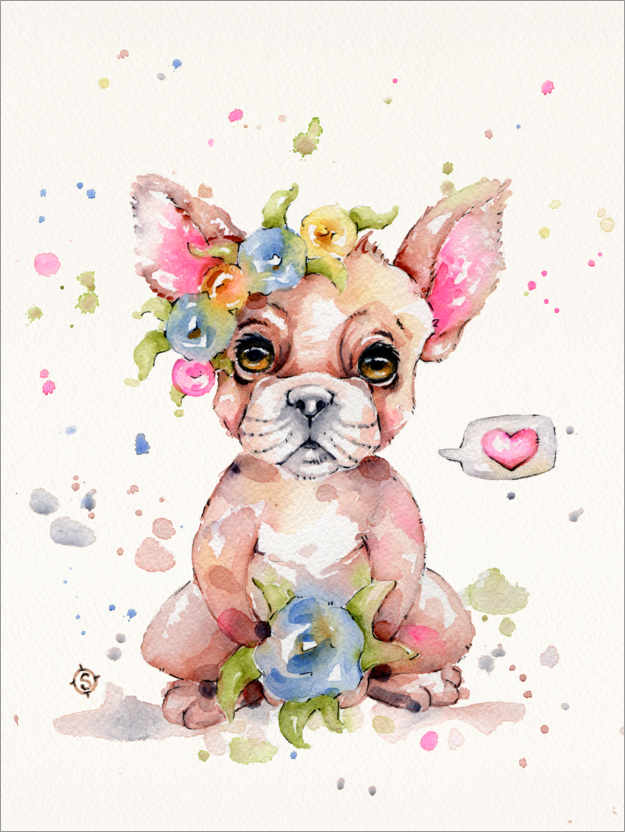 Poster Sweet Frenchie Bulldog