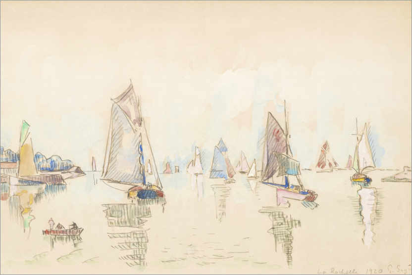 Poster Study of sailing boats
