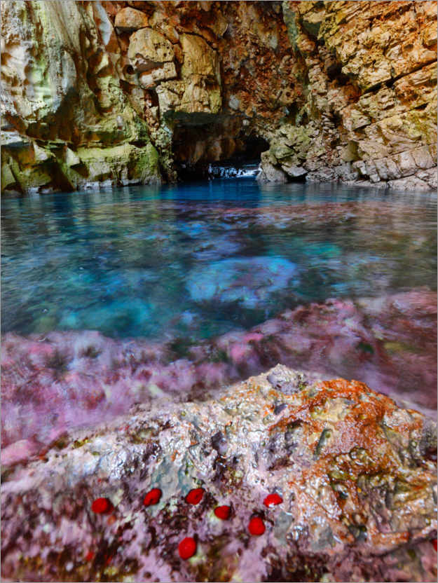 Poster Odysseus cave of the island of Mljet, Croatia