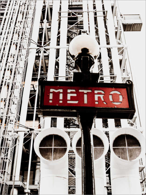 Poster Metro Center Pompidou