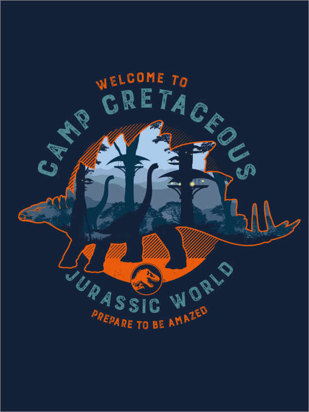 Poster Camp Cretaceous - Prepare to be amazed