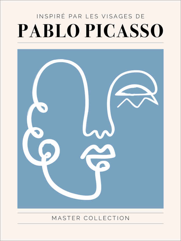 Poster Pablo Picasso - Visage II
