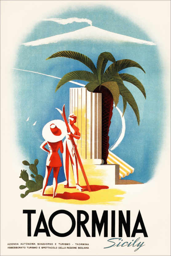 Poster Taormina, Sicily