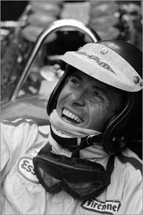 Poster Racing driver Jim Clark at the Italian Grand Prix, 1967