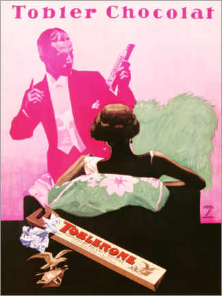 Poster  Toblerone chocolate - Ludwig Hohlwein