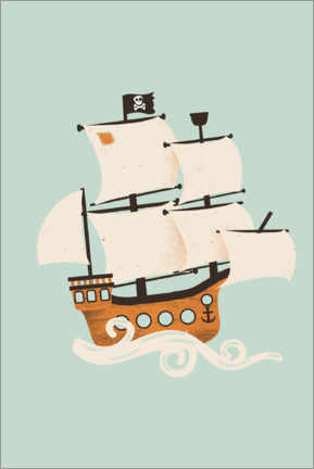 Poster The pirate ship