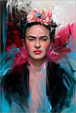 Foam board print  Frida Kahlo surrealist - Dmitry Belov