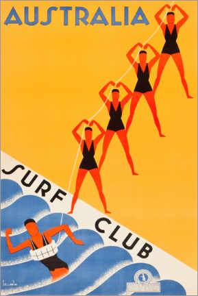 Poster  Surf Club Australia - Travel Collection