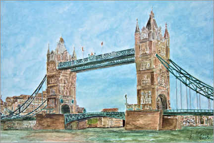Poster London, Tower Bridge
