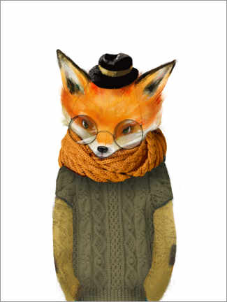 Canvas print  Autumn fox - Eve Farb