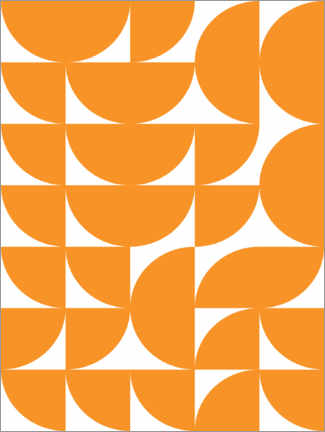 Poster Geometry orange