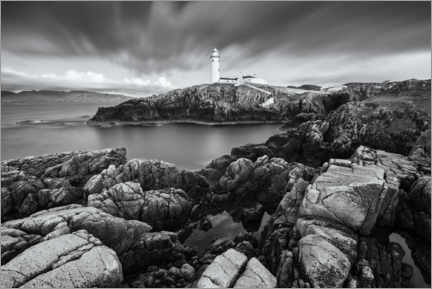 Poster Lighthouse on the rocky coast