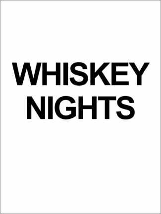 Poster Whiskey nights