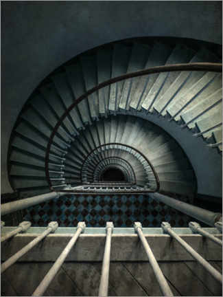 Poster Blue staircase