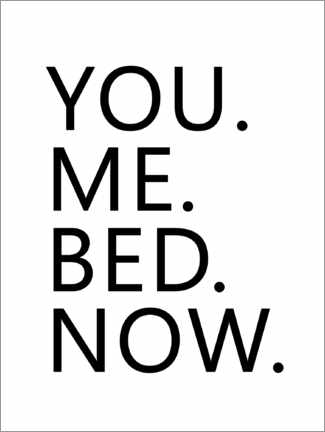 Aluminium print  You. Me. Bed. Now. - Finlay and Noa