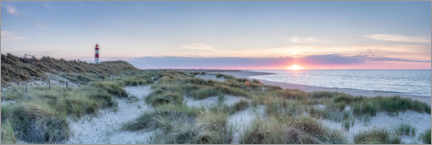 Poster Sunset on the dune beach