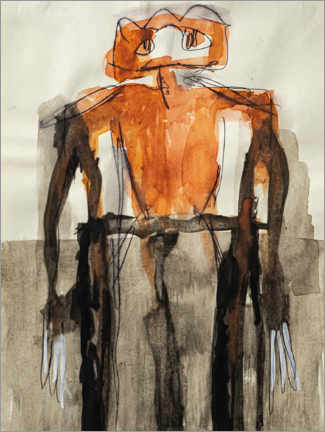 Poster Orange Body Figure