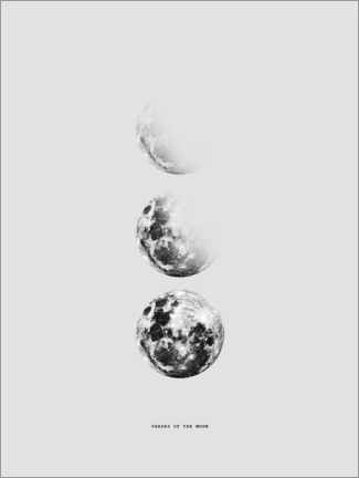 Poster Moon phases