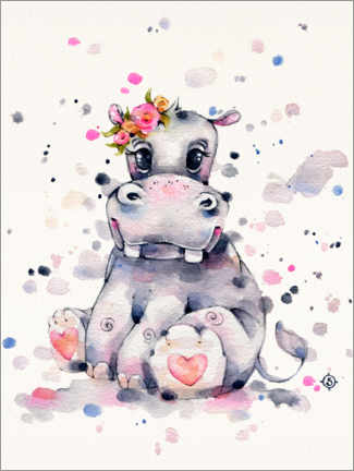 Poster Sweet Hippo
