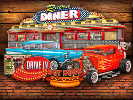 Poster  Retro Diner - Michael Fishel
