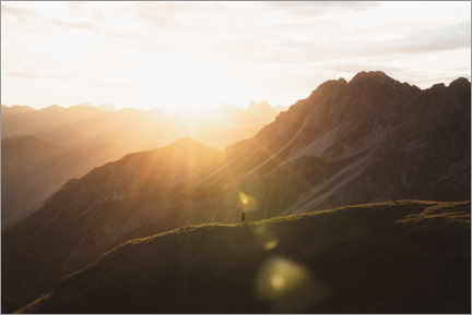 Poster  Sunrise in the Allgäu Alps - Lukas Saalfrank