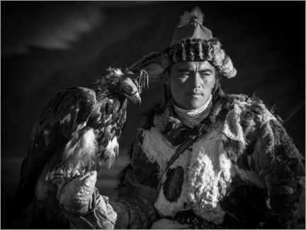 Poster Mongolian eagle hunter