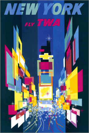 Acrylic print  New York, Fly TWA - William P. Gottlieb/LOC