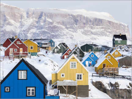 Poster  Colorful houses of Uummannaq - Martin Zwick