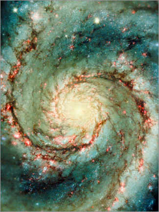 Acrylic print  M51 whirlpool galaxy - NASA