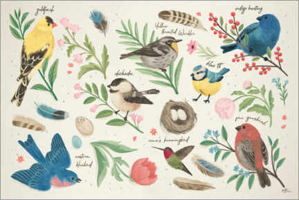 Canvas print  Bird study - Janelle Penner
