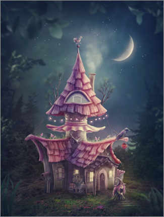Poster Mushroom house