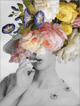 Wood print  The flower hat - Wild Apple Portfolio