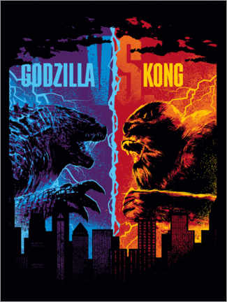Canvas print  Godzilla Vs Kong