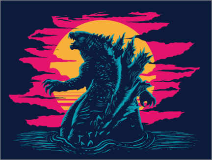 Gallery print  Godzilla Sunset
