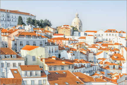 Poster Lisbon roofs