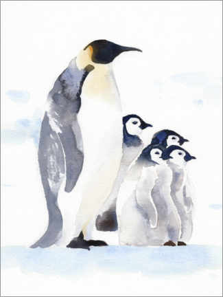 Wall sticker  Emperor Penguins I - Jacob Green