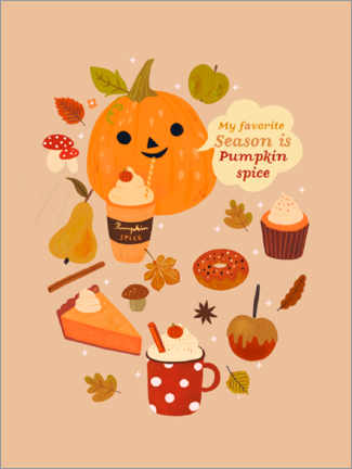 Poster  Pumpkin Spice Season - Elisandra Sevenstar