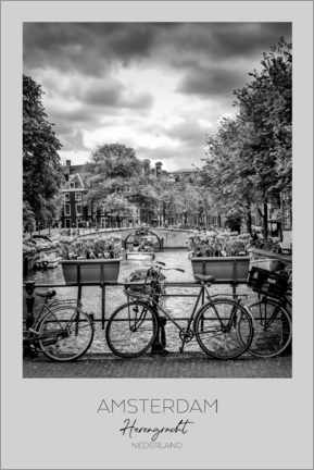 Poster Amsterdam Herengracht