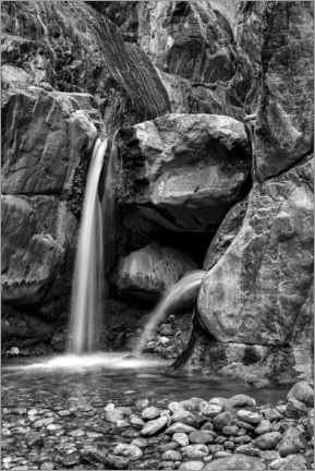 Poster  Clear Creek Canyo, waterfall - Judith Zimmerman